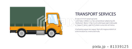 Transportation and cargo delivery services banner Transportation and cargo delivery services banner 81339125