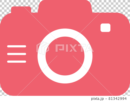 Camera Cute Pink Icon Illustration Stock Illustration