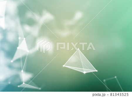 Background 3d grid.Cyber technology Ai tech wire network futuristic wireframe. Artificial intelligence . Cyber security background illustration 81343525