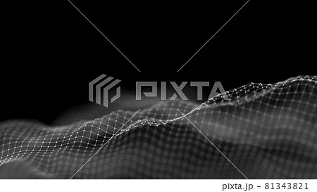 Data technology abstract futuristic illustration . Low poly shape with connecting dots and lines on dark background. 3D rendering . Big data visualization . Data technology abstract futuristic illustration . Low poly shape with connecting dots and lines on dark background. 3D rendering . Big data visualization . 81343821