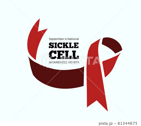 Septmber is national sickle cell awareness...のイラスト素材 [81344675] - PIXTA