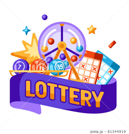Lottery and bingo illustration. Concept for online games. Lottery and bingo illustration. Concept for online games. 81344919