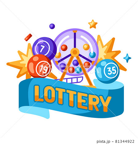 Lottery and bingo illustration. Concept for online games. Lottery and bingo illustration. Concept for online games. 81344922