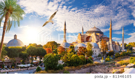 Hagia Sophia Mosque, Istanbul, Turkey, full view 81346105