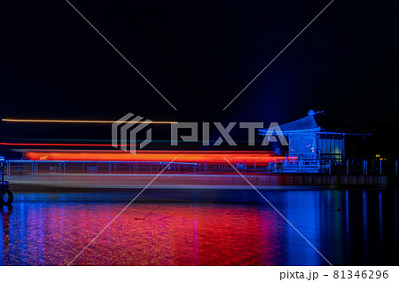 片山津温泉 浮御堂（浮御堂うきうき弁天）夜景／2021年8月撮影 81346296