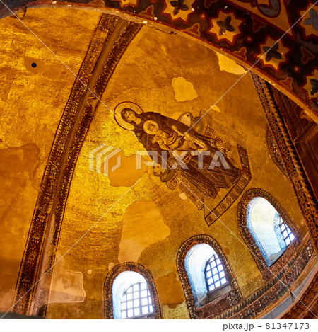 The interior of Hagia Sophia, Ayasofya, Istanbul, Turkey. The interior of Hagia Sophia, Ayasofya, Istanbul, Turkey. 81347173