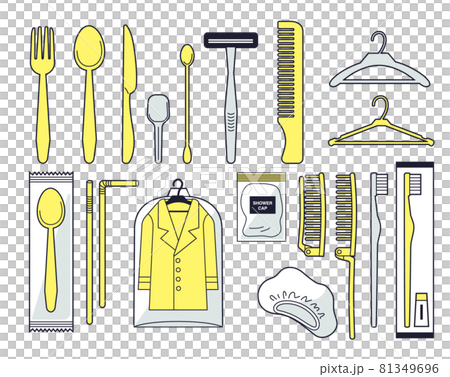 Illustration set for specific plastic specification products Illustration set for specific plastic specification products 81349696