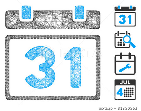 Linear Last Month Day Vector Mesh Linear Last Month Day Vector Mesh 81350563