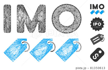 Hatched IMO Tags Vector Mesh 81350613