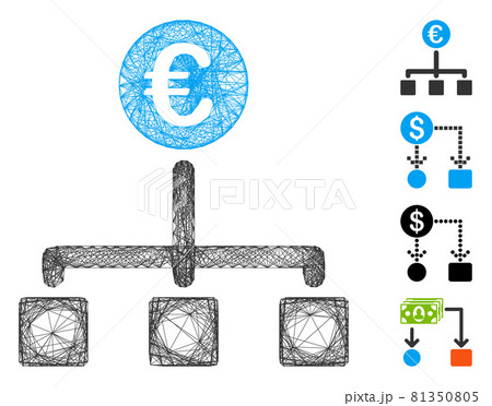 Net Euro Cash Flow Vector Mesh 81350805