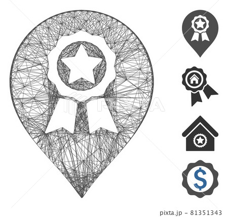 Linear Award Seal Marker Vector Mesh 81351343