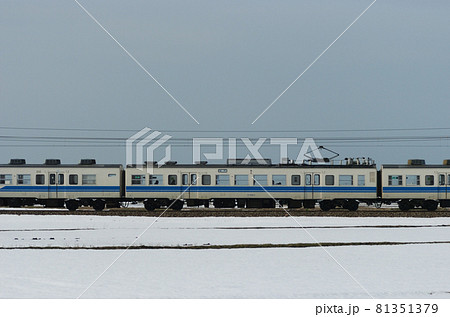 北陸本線　美川ー加賀笠間　JR西日本　413系　B01編成　②　モハ412-1（金沢）　山側 81351379