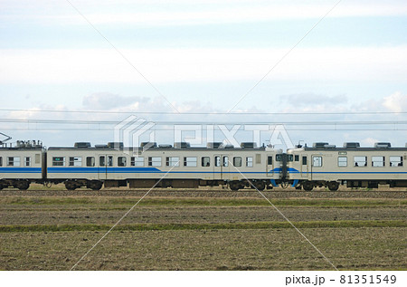 北陸本線　美川ー加賀笠間　JR西日本　413系　B08編成　③　クモハ413-8（金沢）　山側 81351549