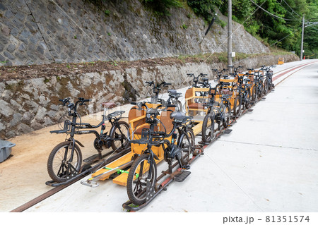 吾妻峡八ッ場駅　レールバイク 81351574