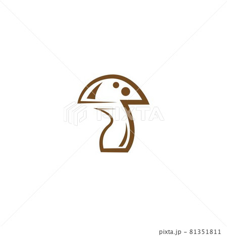 Mushroom icon logo design vector Mushroom icon logo design vector 81351811