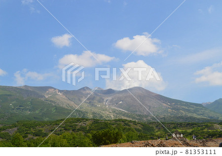 望岳台からの十勝岳の景色 81353111