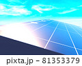 solar cell electric product green enviroment clean energy power technology ecological innovation earth world global management business system saving future sunlight sky blue background copy space 81353379