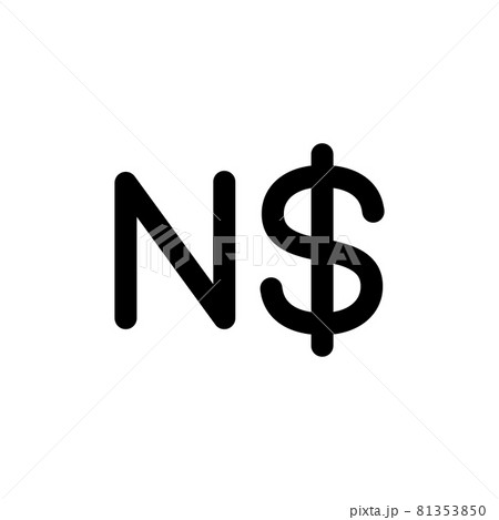 通貨記号 キリバス・ドル リベリア・ドル ナミビア・ドル ベクターイラスト 通貨記号 キリバス・ドル リベリア・ドル ナミビア・ドル ベクターイラスト 81353850