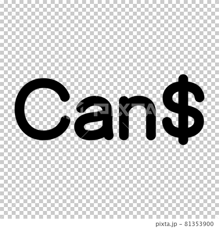 貨幣符號加拿大元矢量圖 貨幣符號加拿大元矢量圖 81353900