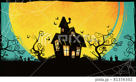 ハロウィン向けの背景イラスト 81356302