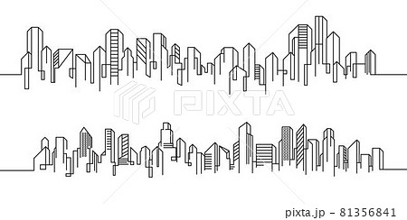 City Building Line art Vector Illustration template 81356841