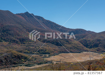 九重連山　坊がつるの秋 81357367