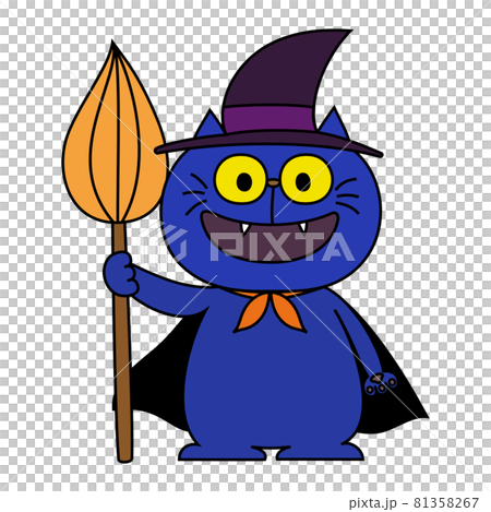 Cute illustration of a black cat. For use on Halloween etc. Cute illustration of a black cat. For use on Halloween etc. 81358267