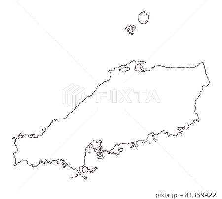 日本地方区分＿中国＿無地＿wh 81359422