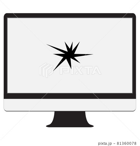 broken monitor icon on transparent background. Broken computer monitor sign. Broken Screen Monitor symbol. flat style. broken monitor icon on transparent background. Broken computer monitor sign. Broken Screen Monitor symbol. flat style. 81360078