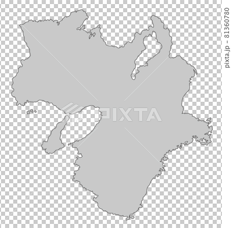 日本地方区分_近畿_無地_gry 日本地方区分_近畿_無地_gry 81360780