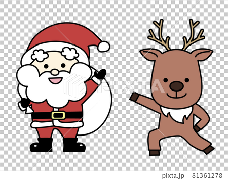 Santa Claus and reindeer Santa Claus and reindeer 81361278