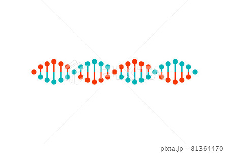Dna Structure Colorful Poster Vector Illustration 81364470
