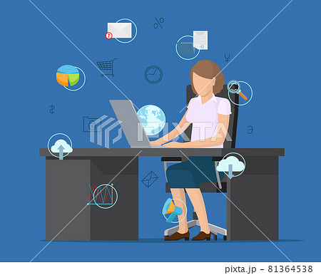 Abstract Circle Formed by Varied Icons Banner 81364538