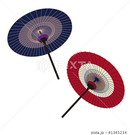 番傘 和傘 日本 文化 伝統 イラスト ベクター のイラスト素材