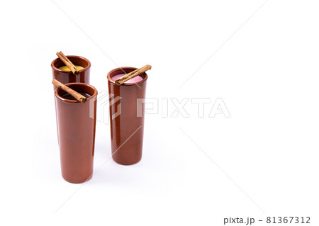 Traditional Mexican atole drink 81367312