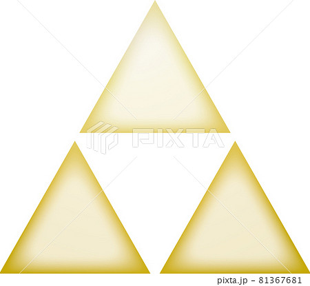 家紋　三つ鱗【金色】 81367681