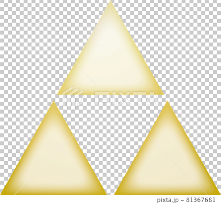 家紋　三つ鱗【金色】 81367681