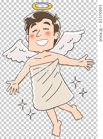 天使 終活 幸せ 死のイラストのイラスト素材