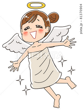 天使 終活 幸せ 死のイラスト 81370904