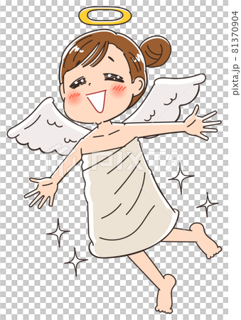 天使 終活 幸せ 死のイラスト 81370904