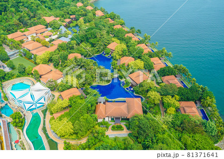 シンガポール・セントーサ島の風景（リゾート地） 81371641