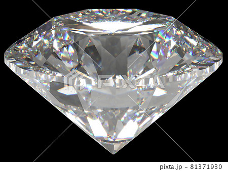 Beautiful 3D Rendered Shiny Diamond in Brilliant Cut on Black Background , Diamond Background Beautiful 3D Rendered Shiny Diamond in Brilliant Cut on Black Background , Diamond Background 81371930