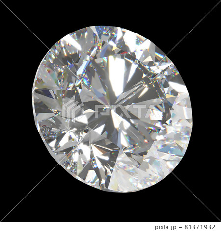 Beautiful 3D Rendered Shiny Diamond in Brilliant Cut on Black Background , Diamond Background Beautiful 3D Rendered Shiny Diamond in Brilliant Cut on Black Background , Diamond Background 81371932