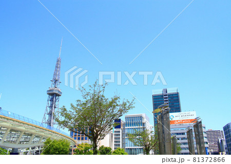 名古屋市、名古屋テレビ塔とオアシス21の風景 81372866