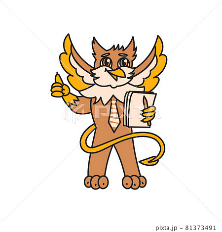 Griffin kid animal character manager with documents  81373491