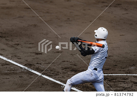 高校野球試合風景 81374792
