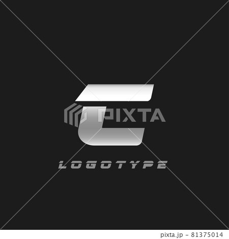 Blade silver letter C, bold italic cropped monogram. Aluminium iron metallic vector emblem for auto repair shop or automotive and race service modern logo. Blade silver letter C, bold italic cropped monogram. Aluminium iron metallic vector emblem for auto repair shop or automotive and race service modern logo. 81375014