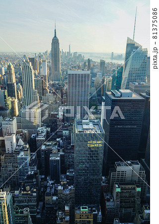 ニューヨーク・ミッドタウンの風景　アメリカ合衆国ニューヨーク州ニューヨーク市 81375086