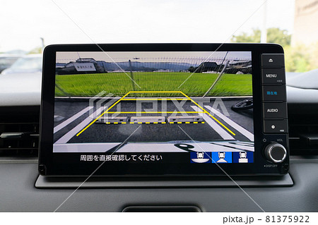 自動車駐車時のバックモニター 81375922