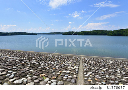 山口貯水池と村山貯水池と周辺の風景 81376037